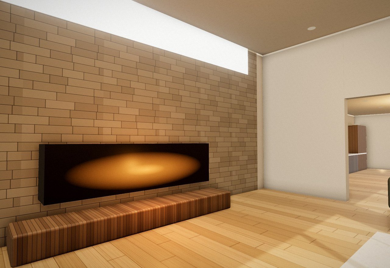 The living room at Alder House